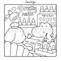 Miniatyrbilde 4 av 8: Fargeleggingsbok for Voksne og Tenåringer med Super Søte Dyrefigurer med Enkle og Lettlærte Mønstre for Avslapping Lommebok Item 18: 54 pieces
