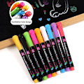 Pikkukuva 9 / 10: 8 kpl nestemäinen liitutaulu kynä valkoinen 8 Colors/Set