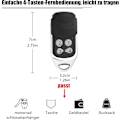 Pikkukuva 3 / 5: Crawford EA433 2KS/4KS Käsilähetin - 2 kpl - 433,92 MHz Scroll Code Kauko-ohjain