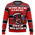 Miniatyrbild 1 av 5: Ny höst/vinter Nytt mode Street Sports Toppar Jultröja Deadpool Jolly Red Guy Hot Rea O-Neck Pullover Santa Claus style 1 style 1 L