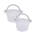 2-pack poolskimmerkorg ersättning ovan mark väggmonterad vit