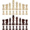 Miniatyrbild 1 av 5: 32 Internationella Schackpjäser Set för Trä Schackbräde