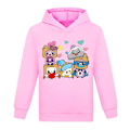 Miniatyrbild 1 av 3: Pojkar Flickor Pullover 3D Tryck LANKYBOX Sweatshirt Hoodie Rosa pink 140cm