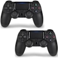 Miniatyrbillede 1 af 4: 2-pak PS4-controller DoubleShock Trådløs til Playstation 4 Sort
