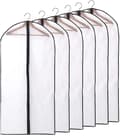 Plastplaggpåsar med dragkedja, 6-pack 60x140cm[JUN] Black 60x140cm