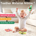 Miniatyrbillede 3 af 6: PCS Baby Bath Spinner Toy med roterende sugekop snurretop