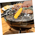 Pikkukuva 5 / 6: Kannettava makkaragrilli teline kahvalla - retkeily- ja grillaustyökalu, lämmönkestävä tasainen kypsennys