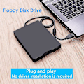 Miniatyrbillede 4 af 5: 3,5 tommer USB mobil diskettedrev bærbar 1,44MB ekstern diskettedisk F