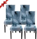4-pak elastiske spisebordsstolebetræk, vaskbare og universelle slipcovers [JUN]