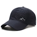 Miniatyrbild 2 av 4: Sommarhatt för män, snabbtorkande utomhushatt, ventilerande, full mesh baseballkeps, bergstoppskeps Black