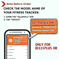 Miniatyrbild 2 av 4: Veryfitpro Id115plus Hr Ersättningsarmband för Veryfit Pro Id115plus Hr Fitness Tracker Smartwatch