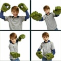 Miniatyrbild 5 av 5: Hulk Smash Hands Avengers Cosplay Mjuk Leksak Dockor Handskar Ett Par Fest Leksak Present