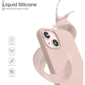 Miniatyrbild 3 av 6: iPhone 13 Case, Liquid Silicone Case for 6.1 inch iPhone 13, Ultra-Thin Case, Shockproof Protective Soft Case with Full Coverage, Solid Color Pink Solid pink