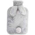 Miniatyrbild 1 av 5: (Grå, 2L) Mjuk Varmvattenflaska, 2L Varmvattenflaska med Mjukt Överdrag