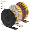 Miniatyrbillede 7 af 10: 5 / 10m Tætningstrimler Vindue Træk Excluder SORT 10M I - Høj kvalitet Sort Black 10m-I