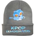 Kpop Demon Hunter Tryckt Mössa - Varm Stickad Vintermössa för Vuxna[JUN] One size Gray-2