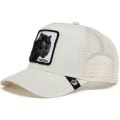 Miniatyrbild 1 av 2: Mesh djurbroderad hatt Snapback-hatt v white leopard
