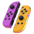 Pikkukuva 1 / 6: Langaton ohjain yhteensopiva Nintendo Switchin, Oledin, Liten peliohjaimen joystickin (l/r) korvaaminen RGB-oikealla purple+yellow