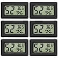 Digital Termometer Hygrometer Set - 6-pack Mini Fyrkantig Väderstation [JUN]