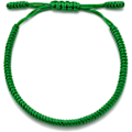 Miniatyrbillede 3 af 6: Håndlavet tibetansk heldags armbånd til kvinder, mænd, teenagere, justerbar størrelse venskabsgave håndlavet reb flettet chakra armbånd Green