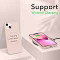 Miniatyrbild 5 av 6: iPhone 13 Case, Liquid Silicone Case for 6.1 inch iPhone 13, Ultra-Thin Case, Shockproof Protective Soft Case with Full Coverage, Solid Color Pink Solid pink