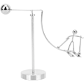 Miniatyrbillede 5 af 5: Newtons Pendul Vugge Balance Bold Newtons Vugge Pendul Skrivebordsornament Newton Vugge Balance Bold til Hjemmekontor Skrivebordsdekor (Ski)