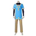Miniatyrbilde 3 av 5: Game Legend Link Cosplay for voksne og barn Tears Of The Kingdom Kostyme Full Set Mann Halloween Karneval Kostyme-WELLNGS Med parykk With wig 120