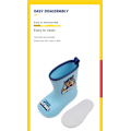 Pikkukuva 7 / 9: Paw Patrol Chase Skye Anime Piirretty Söpö Lasten Sadekengät Pojalle Tytölle Vedenpitävä EVA Kumi Liukumaton Taapero Lasten Sadekengät Chase Chase 16cm