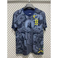 Miniatyrbillede 1 af 3: Sæson 2425 Brasilien Special Edition Sweater Thai Version Kortærmet Fodboldtrøje Hurtigtørrende Åndbar Sportsbeklædning M