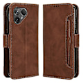 Miniatyrbilde 1 av 5: Etui til Fairphone 5, anti-ripes Folio Flip PU Lærdekoffert Brown