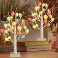 2-pack LED påskäggsträd med timer - 56 cm, batteri/USB[JUN]