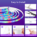 Miniatyrbilde 4 av 4: 15M Bluetooth LED-stripe 5050 RGB LED-stripe Multicolor