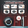 Miniatyrbilde 5 av 5: Ladesbar LED-frisbee - 16 millioner farger RGB - Smarte moduser - Automatisk tenning - Morsom gave til jul, bursdag og camping red