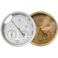 Miniatyrbillede 2 af 5: Analog vejrstation 3 i 1 rustfrit stål Ø132 mm - Barometer, termometer, hygrometer, sølv