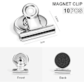 Pikkukuva 4 / 5: Magneettipidikkeet 12 kpl, vahvat jääkaappimagneettikoukkupidikkeet, täydelliset magneettipidikkeet keittiön jääkaappiin, naarmuuntumattomat magneetit, valkotaulumagneetit