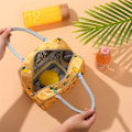 Miniatyrbillede 5 af 7: Söta Citron Bærbare Vandtætte Lynlåslunchposer Sort black 22*15*17cm