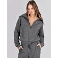 Miniatyrbilde 6 av 7: Dam 2-delt treningsdraktsett, Romslig Loungewear, Sportetøy Grå Grey XL