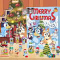 Miniatyrbild 1 av 8: Julkalender 2024 med Blåbärspåsen, Grinch-blindbox, 24-dagars nedräkning Bluey A