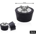 Pool Winter Plug. 51 mm Rubber Plug with Stainless Steel Wing Nut for Pool Pipe Maintenance During Winter (2 Pieces)