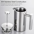 Miniatyrbilde 2 av 4: 350ml/800ml/1000ml Rustfritt Stål Fransk Presse Dobbelvegget Isolerende Kaffebrenner BY 800 ml