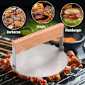 Miniatyrbild 5 av 5: Smash Burger Press i Rostfritt Stål (6,2 tum) - Non-Stick Patty Press för Grillning av Hamburgare