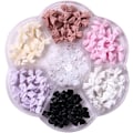 Miniatyrbild 1 av 5: Färgglada Rosett Naglar Nitar Strass Kristall 3D Harts Rosett Nagel Charms Set För Naglar Design Söta Rosett Nagel Dekorationer