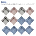 Miniatyrbillede 2 af 2: 12 stk. Herre Lommetørklæder, Blødt 100% Bomuld Pocket Square