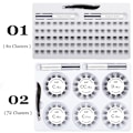 Miniatyrbilde 6 av 10: 80 Klynger DIY Øyenvippeforlengelser Kit 3D Individuelle 01(80 Clusters)