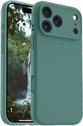 Furu Grønn Ultratynn MagSafe-kompatibel Silikon Case for iPhone 17 Pro Max[JUN] iPhone 17 Pro Max vert pin