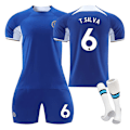 Pikkukuva 1 / 2: 23-24 Chelsea hem barnens student träningsdräkt tröja idrottslag uniform NO.6 T.SILVA