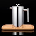 Miniatyrbilde 3 av 4: 800 ml Kaffebrygger, Dobbelvegget Rustfritt Stål Fransk Presse