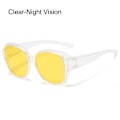 Miniatyrbillede 1 af 5: Polariserede solbriller til over briller UV-beskyttelse Bæres over receptpligtige briller Clear-Night Vision