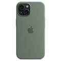 MagSafe-kompatibelt silikonfodral för iPhone 15 - Röd Grön[JUN] iPhone 15 Green
