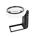 Miniatyrbillede 4 af 5: 1/2/5 Foldbart forstørrelsesglas med LED-lys - High Definition A 80mm 6X 25X A 80mm 6X 25X 1 Pc